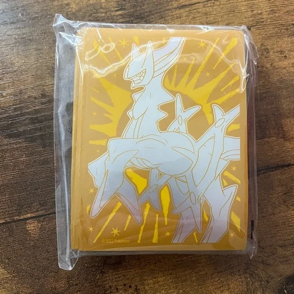 One (1) Pack of Sealed Pokemon Brilliant Stars Card Sleeves, Gold Silver, 65 Ct - Picture 1 of 3